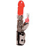 XE658 - Future-Tech-Rabbit-Vibrator - The latest rabbit type vibrator with:Oscillating tip - the ultra-soft jelly penis head bores deep...